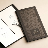 Porte-menu en cuir PU de luxe imperméable avec logo personnalisé, modèle VD-3821, toutes les couleurs, pour restaurant, hôtel, bar