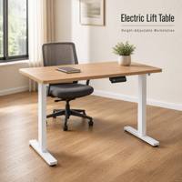 Meubles de bureau exécutifs de luxe modernes, bureau de direction en forme de L durable en bois, table réglable en hauteur