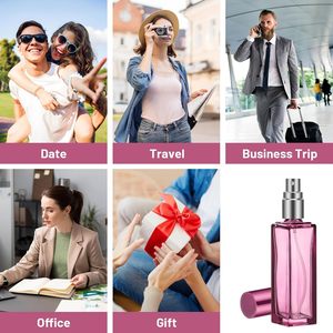 <b>30ml</b> Colored Glass Container for Essential Oil Rotate and Twist Aluminum Sprayer <b>Perfume</b> Empty <b>Bottle</b> Cosmetics Glass Containers - Product Image 2