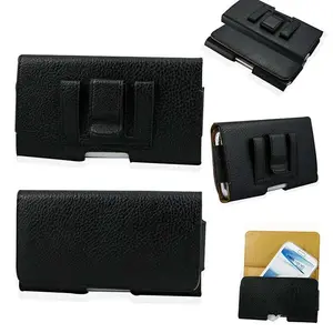 适用于所有手机的通用钱包口袋手机套横向皮带夹皮袋适用于pochette iPhone 15 pro 15 plus钱包