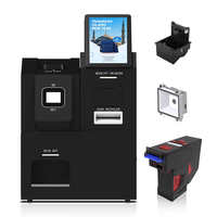 Station de paiement pour restaurant à service rapide, utilisation en intérieur, compatible POS, options de paiement multiples, lecteur de codes-barres, module de changement de monnaie en option