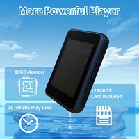 Lecteur MP3 avec écran 2,4 pouces, 4G/64/128 Go, E-Book, photos, vidéos, musique, radio FM, haut-parleur BT, lecteur MP3/4 pour l'étude, la course à pied, le sport, cadeaux