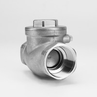 Vanne de retenue verticale filetée en acier inoxydable 304, tailles de port DN8-DN100, norme ASTM pour l'eau, l'huile et le gaz