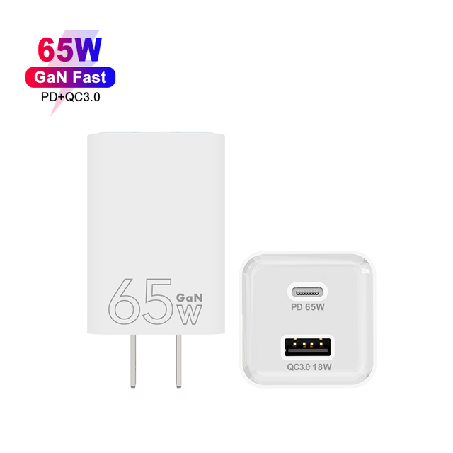 GaN PD 65W Super  Wall Adapter Universal Plug Travel Charger for MacBook Laptop iPhone 14 15 Fast Charger