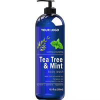 Gel Douche Corporel Herbal Anti-Fongique 100% Naturel et Biologique à l'Arbre à Thé et à la Menthe Soap Star Master pour Femmes Adultes Conforme MSDS