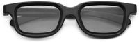 Lunettes 3D polarisées tendance pour cinéma RealD, matériel VR stéréoscopique, taille adulte noire avec écran virtuel de 50 à 80 pouces