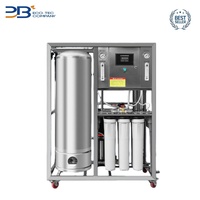 Système de traitement de l'eau par osmose inverse entièrement automatique 500 lph 132 gal/h avec réservoir de stockage d'eau pour l'usine d'eau potable