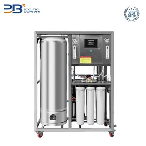 Hoàn toàn tự động 500lph 132gal/H RO xử lý nước hệ thống lọc với bể chứa nước cho nhà Máy nước uống - Product Image 3