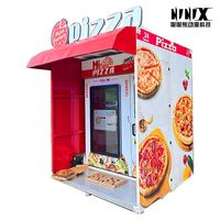Máquina Expendedora de Pizza Automática para Exteriores, con Pedidos Digitales, Operada con Monedas, Horneado en 3 Minutos, Marca NINIX, 10 Pulgadas