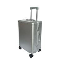 Valise rigide en aluminium intégral pour la vente en gros OEM, idéale pour la revente de marques haut de gamme