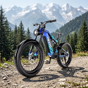 Bicicleta Eléctrica de Montaña de 26 Pulgadas, 52V, Fibra de Carbono, Neumáticos Anchos, Capacidad de Carga de 150 kg, para Senderos Todoterreno y Desplazamientos Diarios - Product Image 1