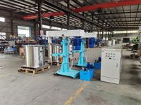 Machine d'homogénéisation de mélangeur de dispersion de cisaillement à grande vitesse de levage pneumatique à moteur EX