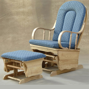 ชุดเครื่องร่อนไม้ร่วมสมัยสำหรับสถานรับเลี้ยงเด็กแบบออตโตมันพร้อมฟังก์ชันโยกเอนสำหรับทารกและห้องนั่งเล่น - Product Image 2