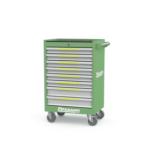 Fasano Tools 8 <b>Drawer</b> Rolling Tool Cabinet Green Metal Storage Cart for <b>Workshop</b> Garage Use - Product Image 2