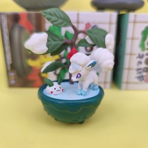 Pokemones Pocket Botanical Re Ment Figurine miniature de collection Pokemones Pocket Bonsai Ensemble complet 6 pièces Jouets en PVC pour enfants Cadeaux - Product Image 4