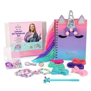 Mignon drôle bricolage licorne journal papeterie enfants personnalisé noël anniversaire retour cadeau articles ensembles pour enfants fille jouets