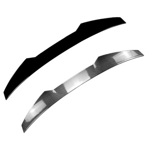 Audi A7 S7 RS7 2011-2017 Blade Style Rear <b>Wing</b> Spoiler Piano <b>Black</b> Carbon Fiber Texture ABS Trunk <b>Wing</b> Modification Part - Product Image 2