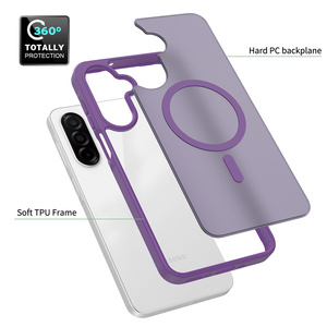 <span class=keywords><strong>Coque</strong></span> <span class=keywords><strong>de</strong></span> Téléphone Magnétique Rigide Transparente Mate pour Samsung <span class=keywords><strong>Galaxy</strong></span> S25 S24 S23 A17 A15 A16 A25 A35 A55 A36 <span class=keywords><strong>A5</strong></span> 4G 5G - Product Image 4