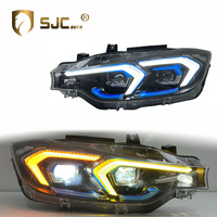 Système d'éclairage automobile SJC Auto Car Parts, mise à niveau du système d'éclairage, ensemble de phares laser, double couleur jaune et blanc pour BMW Série 3 F30, phare avant