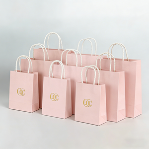 Bolsas <span class=keywords><strong>de</strong></span> Compras <span class=keywords><strong>de</strong></span> Papel <span class=keywords><strong>de</strong></span> Regalo <span class=keywords><strong>de</strong></span> Lujo Ecológicas con Logotipo Personalizado Impreso, con Laminación e Impresión Digital - Product Image 5