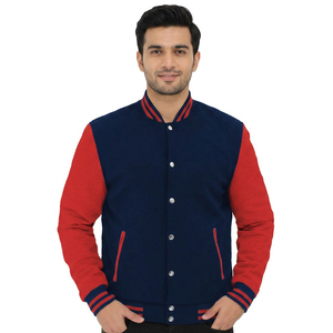 Veste universitaire à prix abordable pour hommes, logo brodé personnalisé, veste de baseball tendance, veste de style universitaire - Product Image 1