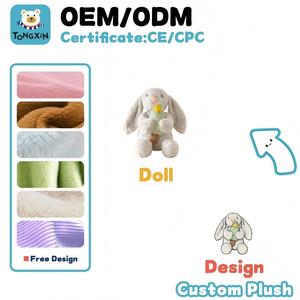 Peluche Coniglio Personalizzato di Alta Qualità, Design Personalizzato, Peluche per Laurea, Coniglio Arrabbiato Personalizzato, CPC CE OEM ODM - Product Image 1