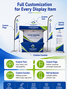 Carpa <span class=keywords><strong>de</strong></span> Exhibición Personalizada al por Mayor para Exteriores, Mostrador <span class=keywords><strong>de</strong></span> Exhibición, Banderas en Forma <span class=keywords><strong>de</strong></span> Lágrima, Carpa para Ferias Comerciales, Estructura <span class=keywords><strong>de</strong></span> Aluminio - Product Image 4