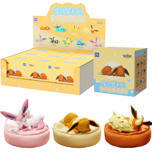 Vente en gros de figurines Pokémon Eevees Friends Sleeping Series, boîte mystère, poupée de dessin animé mignonne et tendance, cadeau de jouet pour le Nouvel An - Product Image 1