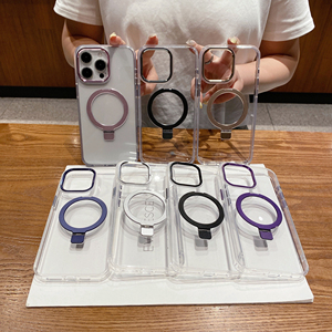 Khung từ trường hợp điện thoại di động cho <span class=keywords><strong>Iphone</strong></span> 17 16 15 14 13 Lai từ vòng chủ rõ ràng trường hợp điện thoại cho <span class=keywords><strong>iPhone</strong></span> 16 Pro Max - Product Image 2