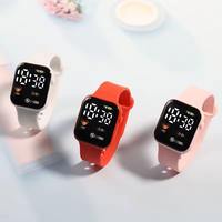 Montre de sport pour femmes et hommes, montre numérique électronique LED, mode décontractée, simple, en silicone, montre féminine
