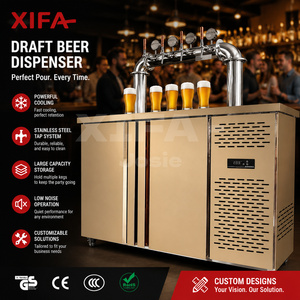 Dispensador de Cerveza de Acero Inoxidable 304 con Termostato Digital de Precisión ±05 ° Conserva el Sabor Fresco - Product Image 1