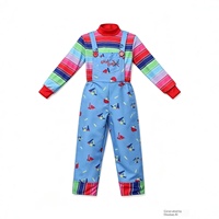 Costume Chucky Bestseller du film 'Child's Play' pour Halloween, tenue de cosplay unisexe en polyester pour enfants, saison 2
