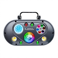 Nouvelle lampe à LED à six effets sonores, activée par le son, lampe d'ambiance, indice de protection IP20, 95-245V, studios, diffusions en direct, lumière stroboscopique laser, KTV