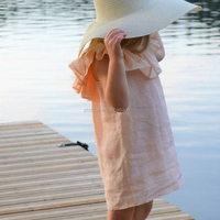 Robes personnalisées respirantes ODM pour enfants, vêtements de mode sur mesure, robe de fête pour bébé fille avec dentelle