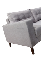 Canapé de luxe moderne Meuble classique Canapé d'angle en cuir en forme de L Canapé élégant sectionnel en tissu microfibre Luxe pour la maison