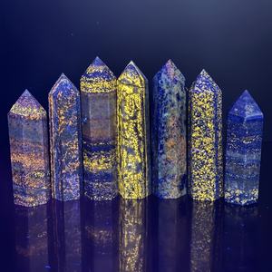 Torre de Cristal Natural de Lapislázuli al por Mayor, Artesanía Tallada Ecológica, Piedra Preciosa de Feng Shui, Regalo para la Habitación - Product Image 4