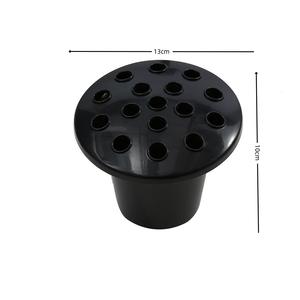 لوتس بلاستيك أسود 16 فتحة مطلية بالكروم-حديث لمقبرة الجنازة استخدام الزراعة المائية - Product Image 5