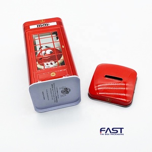 Sáng Tạo Quà Tặng Phim Hoạt Hình Hộp Cho Đóng Gói Vuông Có Thể Với Lỗ Nắp Kim Loại Đồng Xu Hộp Thích Hợp Cho Trẻ Em <span class=keywords><strong>Tin</strong></span> Có Thể Với Nắp - Product Image 6