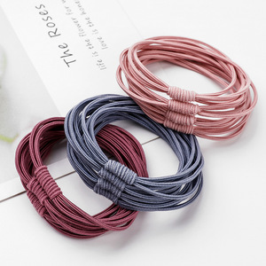 Coleteros de Alta Elasticidad en Colores Variados, Paquete de 10 Piezas, Coleteros de Tela para Uso Diario - Product Image 1