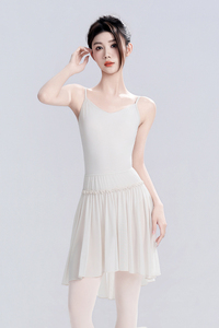 Justaucorps de danse pour femme à fines bretelles, <span class=keywords><strong>col</strong></span> en V profond, dos en V profond, avec empiècements en maille, en Nylon Spandex extensible et respirant, pour le ballet - Product Image 5