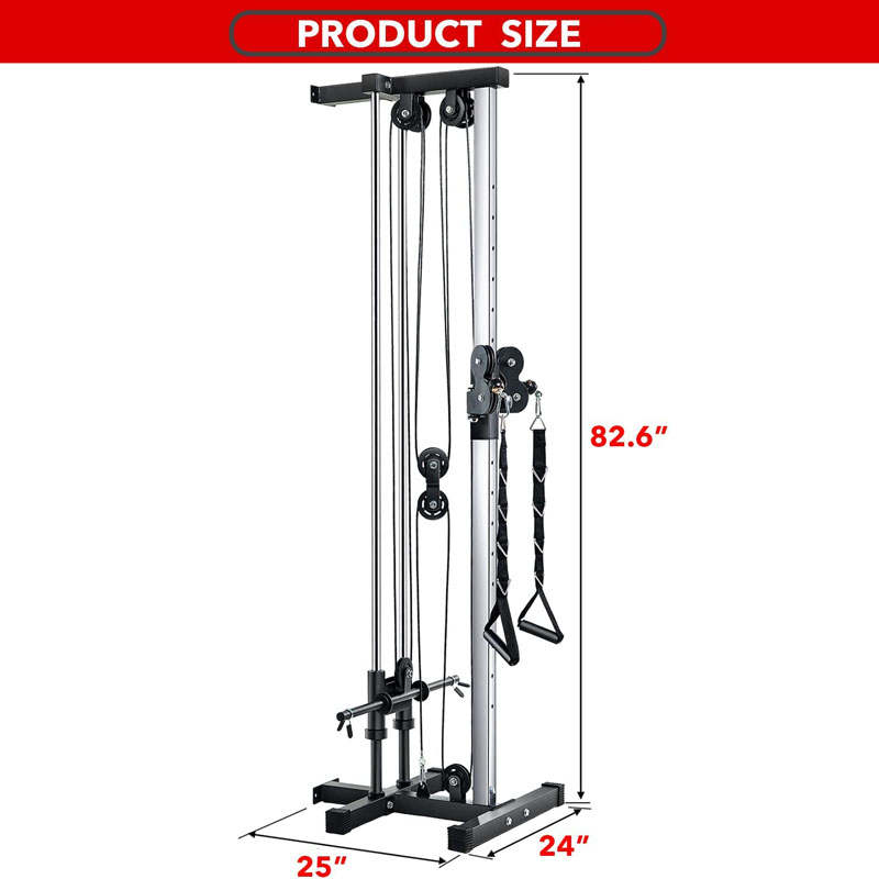 Sistema Di Pulegge For Cavi Palestra Domestica, Sistema Di Pulegge For Pesi Accessori For Macchine Con Cavi, Sistema Di Pulegge For Palestra For Trazioni LAT, Curl Bicipiti, Braccio Tricipiti Indietro