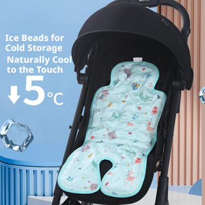 Almohadilla Refrigerante para Bebé, Tejida, Lista para el Verano, con 40 Perlas <span class=keywords><strong>de</strong></span> Hielo, Segura, Cómoda y Personalizable, para Asiento <span class=keywords><strong>de</strong></span> <span class=keywords><strong>Cochecito</strong></span> - Product Image 2