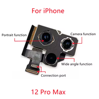 Caméra arrière complète pour iPhone 12 Pro – Pièce de rechange originale pour téléphone portable (grande caméra)
