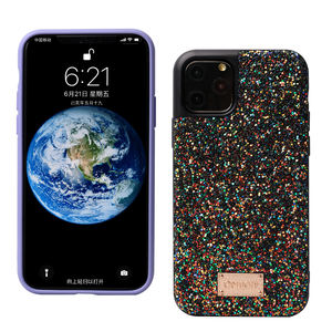 الصلب الغطاء الخلفي الفضة اللون بلينغ بلينغ مجموعة ترتر براقة حجر حقيبة هاتف محمول ل فون 11 X Xs ماكس XR - Product Image 1