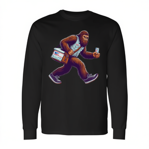 Camiseta de manga larga Bigfoot At Work Mailman Delivery Sasquatch - Product Image 2