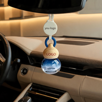 Diffuseur de parfum de luxe pour voiture avec couvercle en bois pour décoration intérieure moderne, vente en gros, marque privée, ensemble réaliste haut de gamme