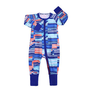 INS Kids Tales Ropa para niños Casual Print Baby Jumpsuit Doble cremallera Cute Infant Spring Autumn Romper para recién nacido al aire libre - Product Image 2