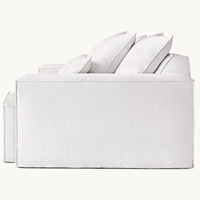 Minimalistisches Modernes Komfortables und Langlebiges Wohnzimmer Modulares 3-Sitzer Ecksofa-Set Weicher Stoff für Apartments, Einkaufszentren & Hotels