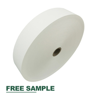 Papier jetable biodégradable et écologique en matériaux recyclés, laminé PE de qualité alimentaire, double face enduite, impression quadricolore