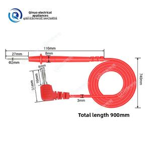 أسلاك اختبار متعددة الاستخدامات من النحاس المعزول بالـ PVC من Qiao، بطول 900 مم وقدرة 1000 فولت/10 أمبير - Product Image 1
